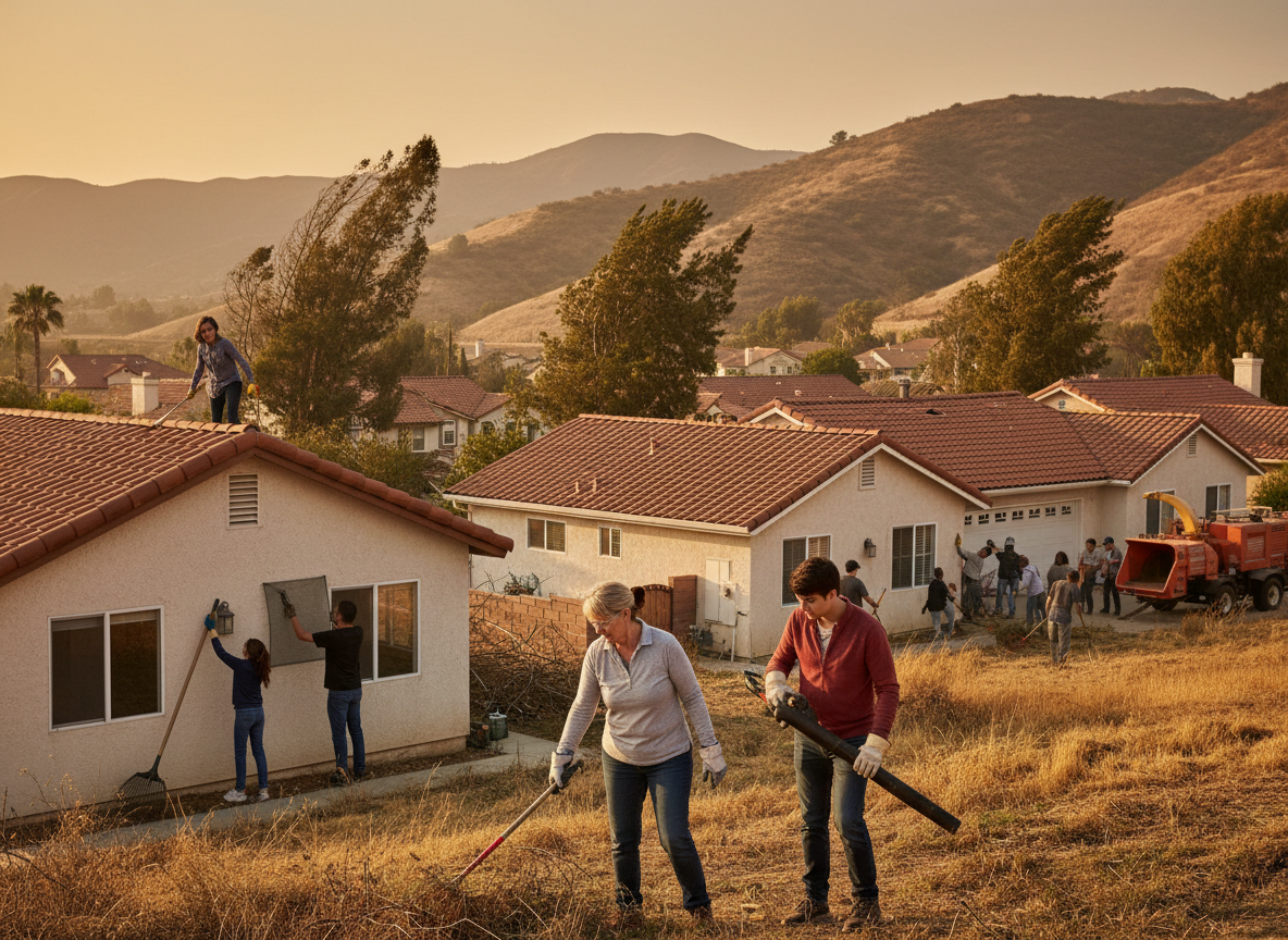 Preparing Canoga Park Homes for Fall Wildfire Winds