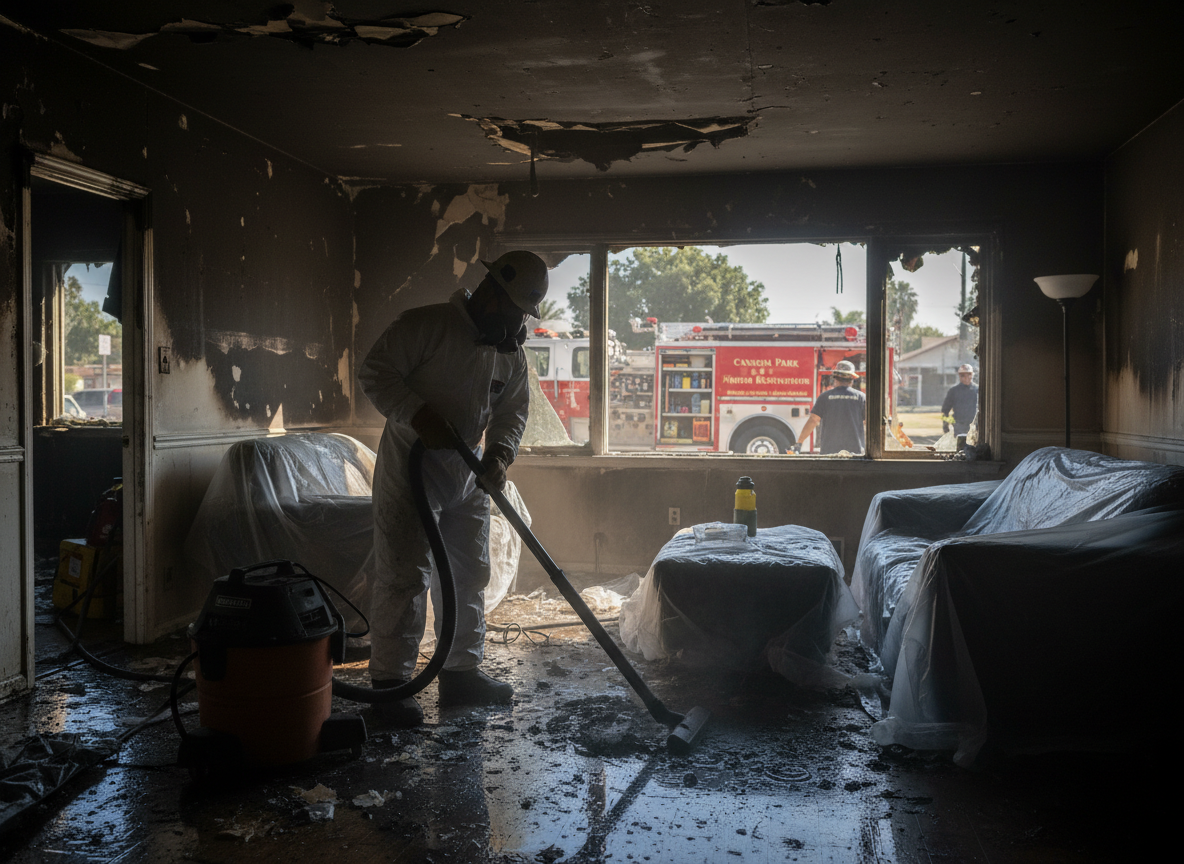 Emergency fire damage restoration in Canoga Park