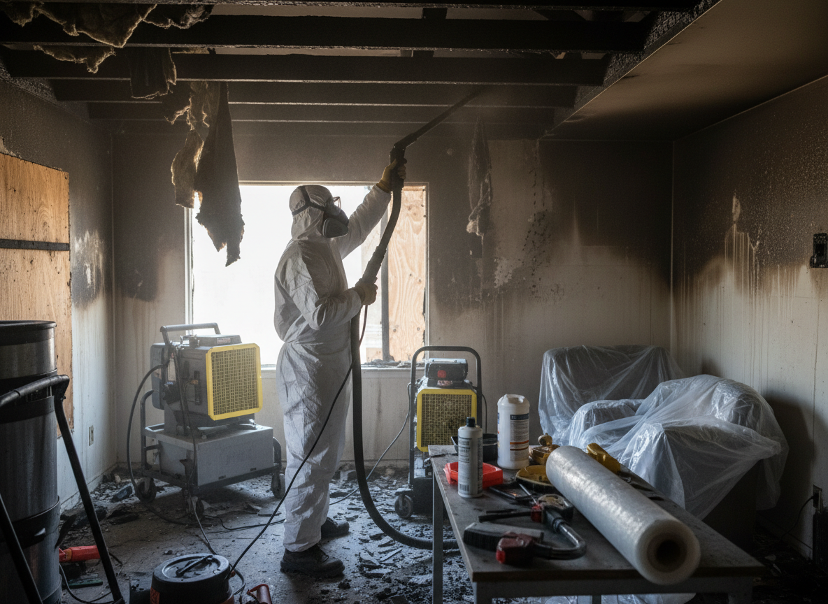 fire and smoke damage restoration in Canoga Park