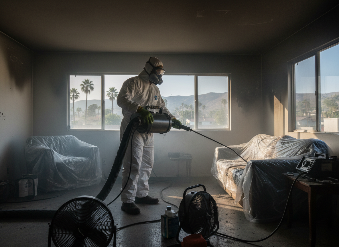 Odor removal after fire in Canoga Park